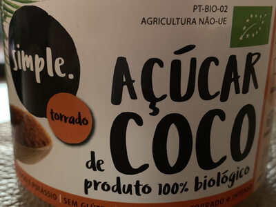Açucar de coco front packaging