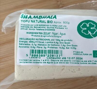 Shambhala Tofu Natural Bio
