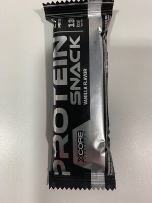 Protein snack vanilla flavor front packaging