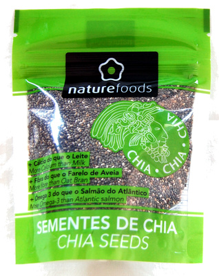 Sementes de Chia front packaging