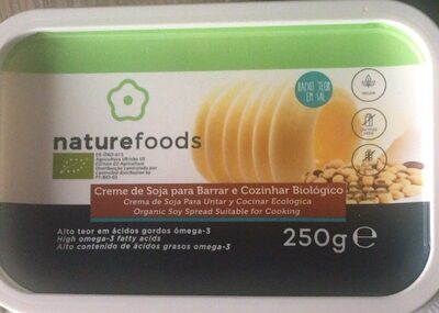 Creme de Soja para Barrar e Cozinhar Biológico front packaging