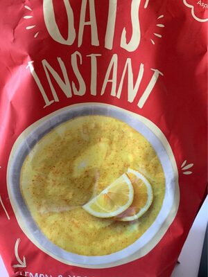 Oats instant lemon front packaging