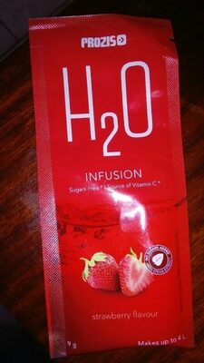 H2O infusion front packaging