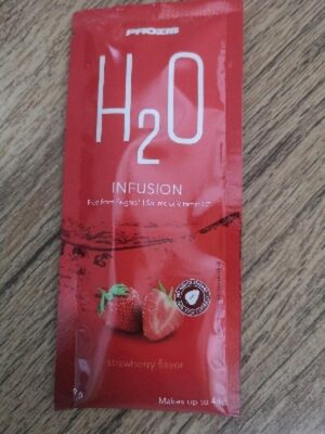 H2O infusion nutrition facts table