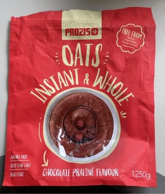 Chocolate praliné flavour front packaging