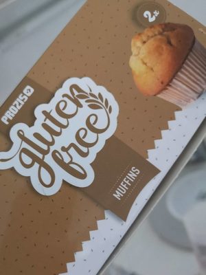 Muffins sans gluten front packaging
