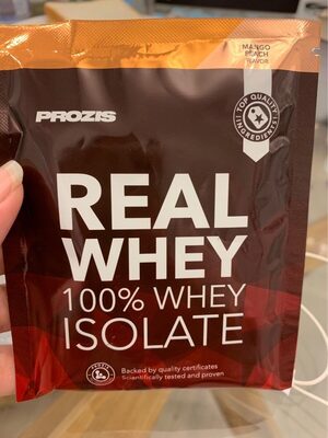 Real Whey 100% whey isolate Mango Peach Flavour