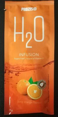 H2O Infusion - Juicy Orange Flavour front packaging