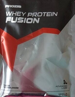 Whey protein fusion front packaging
