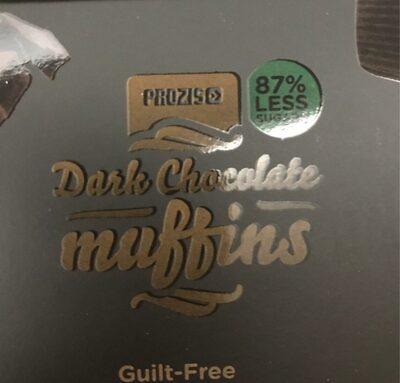 Dark chocolate muffin front packaging