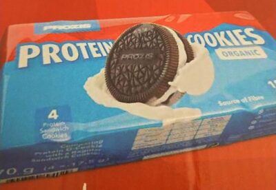 Protein cookies front packaging