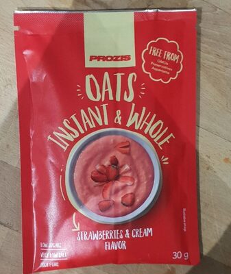 Farine avoine aromatisé fraise et crème