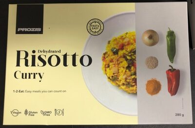 Deshydrated risotto curry front packaging