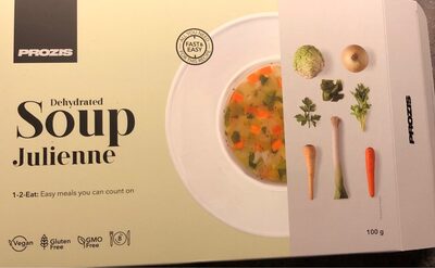 Soupe julienne dehydratée front packaging