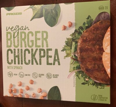 Burger chickpea front packaging