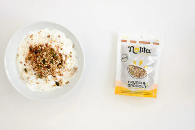 Granola Crunchy | Aveia e Trigo Sarraceno | Integral front packaging
