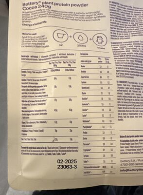 Plant Protein Powder Cocoa