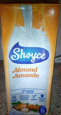 Lait d'amande front packaging