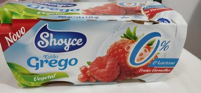 Shoyce estilo grego végétal front packaging