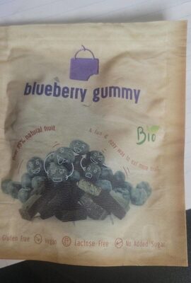 Blueberry gummy front packaging