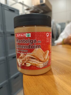 Manteiga de Amendoim com Pedaços front packaging