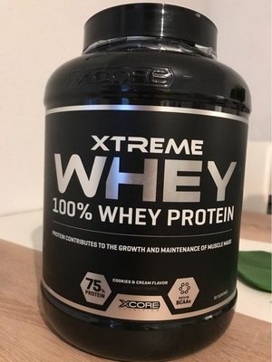 Xtreme Whey Protein (Cookies and Cream) front packaging