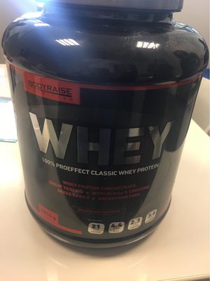 Whey front packaging