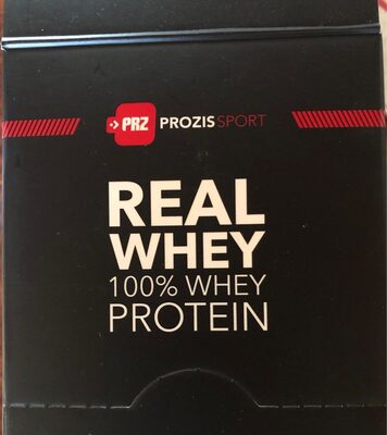 Real whey 100% whey front packaging
