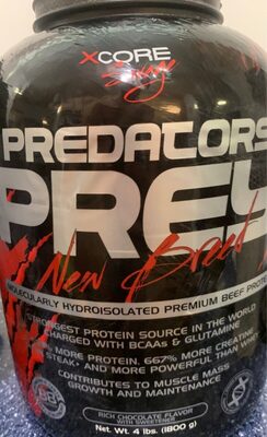 Predators Prey Savage Rich Chocolate Flavor front packaging