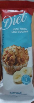 Diet bar banane muffin front packaging