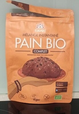 Mélange instantané pain bio complet front packaging