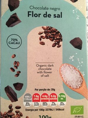 Chocolate negro, Flor de sal