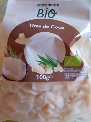Tiras de Coco front packaging