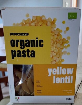 Organic pasta yellow lentil