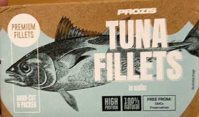 Tuna Fillets in water front packaging