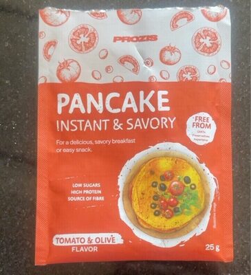Pancake instant & savory tomato olive