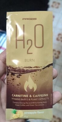 H2O Burn front packaging