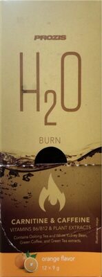 H2O burn front packaging