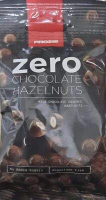 Zero chocolate hazelnuts front packaging