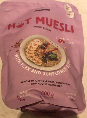 Hot muesli quick easy vegan