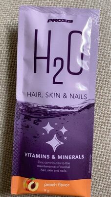 H2O, Hair, Skin & Nails, Vitamins & Minerals, peach flavor