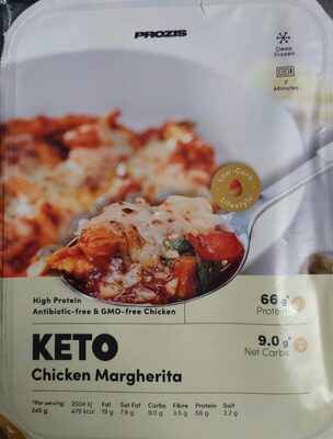 Keto Chicken Margherita front packaging