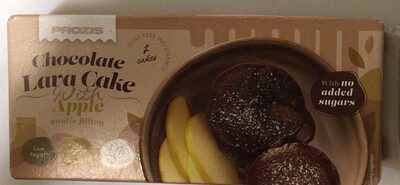 Chocolate lava cake apple