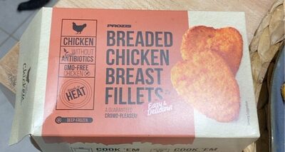 Breaded chiken breast filets