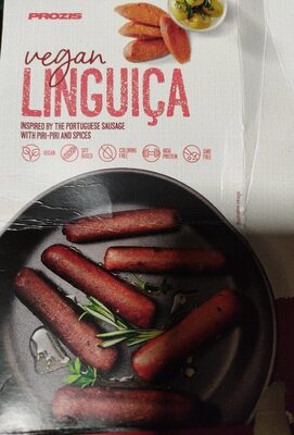 Vegan linguiça front packaging