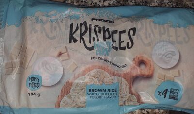 Krispees White Choc Brown Rice White Chocolate Yogurt Flavor