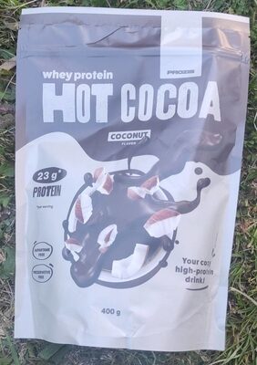 Whey protein hot cocoa - coconut flavour