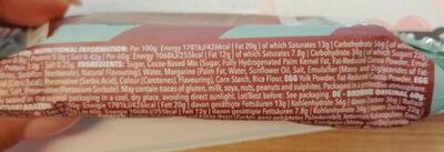 Brownie original ingredients label