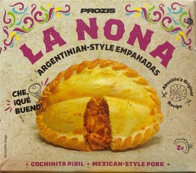 Empanadilla argentina cochinita pibil front packaging