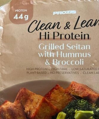 Clean & Lean Grilled Seitan with Hummus & Broccoli